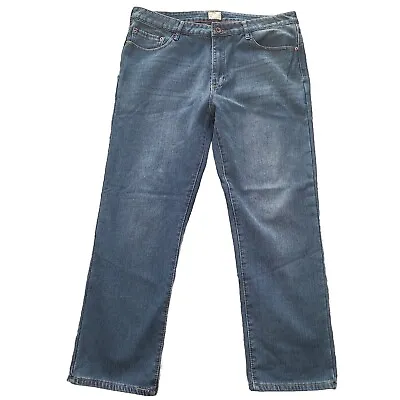 Weatherproof 38x30 Vintage Regular Fleece Lined Jeans Blue Denim Warm Work Wear • $16.20