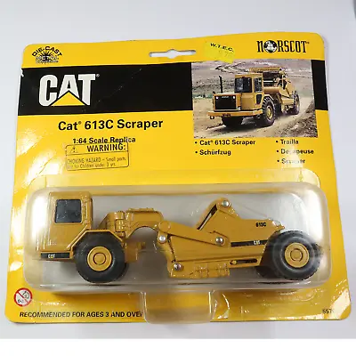 Vintage NORSCOT CAT 613c Scraper 1:64 Diecast In Box #44418J • $44.95