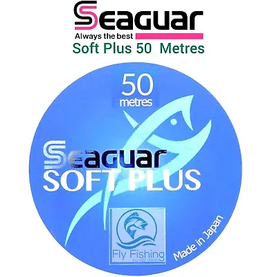 Seaguar SOFT PLUS Fluorocarbon 50 Metre Fly Fishing LEADER Line Tippet GRAND Max • £16.99