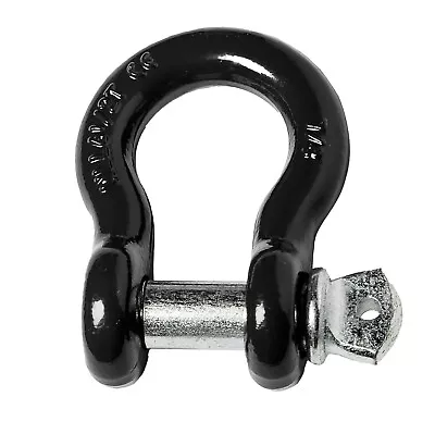 Black 7/8  6.5T Clevis Screw Pin Anchor Bow Shackle D-Ring Nickel Pin 14000 Lbs • $22.65