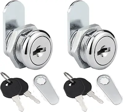 $20.99 • Buy Truck Tool Box Locks, 2-Pack 5/8  Cylinder Key Alike Cam Lock Replacement Kit..