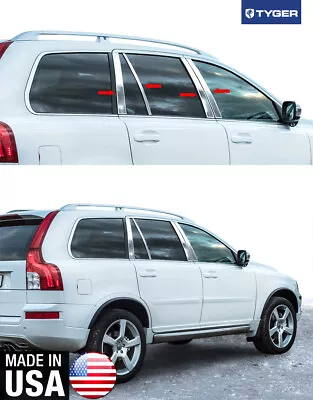 TYGER For 2003-2015 Volvo XC90 8PC Stainless Steel Chrome Pillar Post Trim • $101