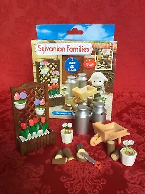 Sylvanian Families Highfields Farm Farmyard Accessories Set. Complete & Boxed. • £34.99