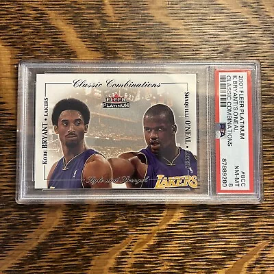 2001 Shaq And Kobe Fleer Classic Combo’s PSA8-Hobby /500-NOT RETAIL VERSION • $80