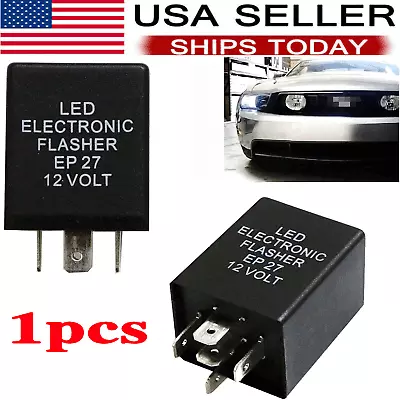 5-Pin EP27 FL27 Electronic LED Flasher Relay Fix As Turn Signal Hyper Flash Fix • $10.59