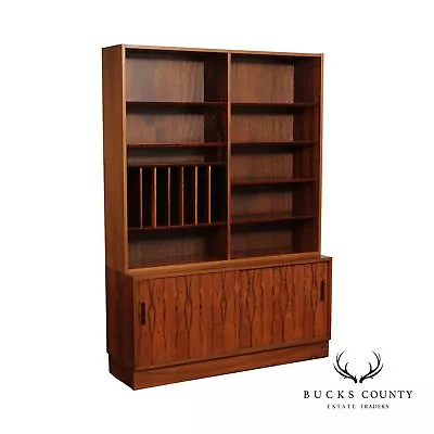 Poul Hundevad Mid Century Danish Modern Rosewood Bookcase Cabinet • $2895