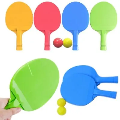$16.34 • Buy Interaction Table Tennis Racket Ping Pong Paddle With 2 Balls Beginner Training
