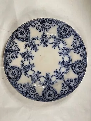 Antique 1890's Rowland & Marsellus Marathon Flow Blue Rimmed Plate 8  Rare 4225 • $27
