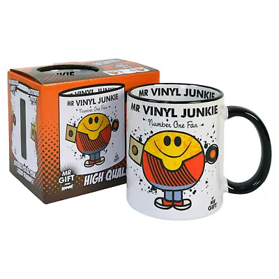 Vinyl Junkie Mug - Gift For The World's No 1 DJ Present Gift For Dad Him Man • £6.95