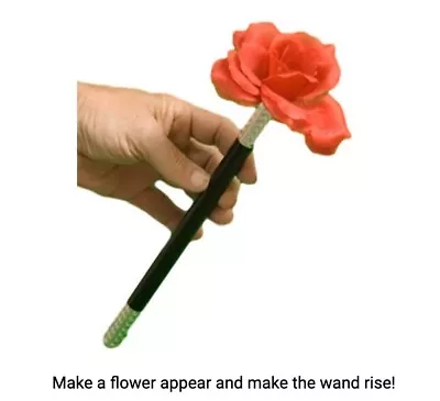 £8.99 • Buy Appearing Flower/Rising Wand Magic Trick~Flash Wand~Stage Prop~Imitation Flower