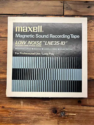 1 X Maxell LNE35-10 1/4  Recording Tape On Metal 10.5  NAB Hub Reel #6 • $43.97