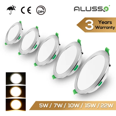 £29.99 • Buy 6X LED Downlight Ultra Slim Recessed Ceiling Light Dimmable Round Bathroom Spot