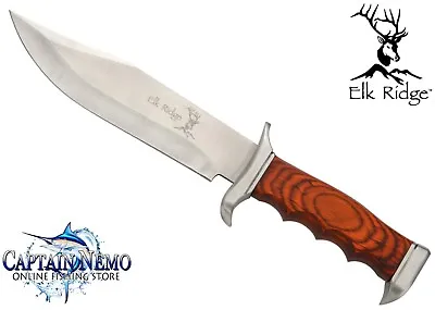 Elk Ridge Large Hunter Bowie Hunting Knife Deer Skinning Knife With Sheath Er012 • $79.95