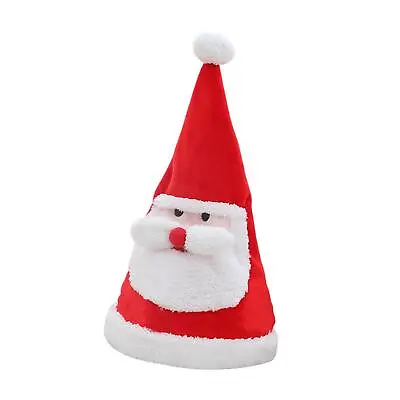 Santa Hat Christmas Hat Singing And Dancing Musical With Lights Funny Christmas • £17.66