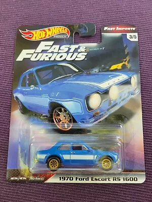 Hot Wheels Premium Fast & Furious Fast Imports 1970 Ford Escort RS 1600 • $8.99