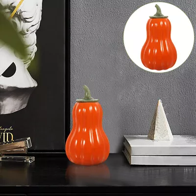  Pumpkin Storage Jar Ceramics Decor Containers With Lids Tea Leaf Canister • £24.99