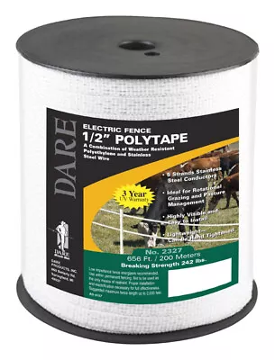 Dare Electric-Powered Tape 656 Ft. White • $41.95