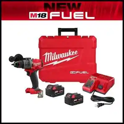 Milwaukee 2904-22 M18 FUEL 1/2  18V Hammer Drill/Driver Kit Brushless Cordless • $259.99