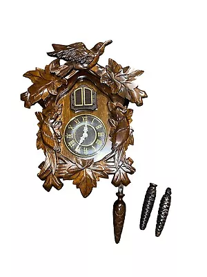 Vintage German Cuckoo Clock Gif Parts Or Repair Large • $54.95