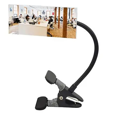 Clip On Security Mirror Convex Cubicle Mirror For Safety Desk Rear View Monitors • £17.19