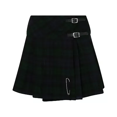 Tartanista 16.5   - 42 Cm Black Watch Mini Kilt Skirt Leather Fastening Straps • $23.58