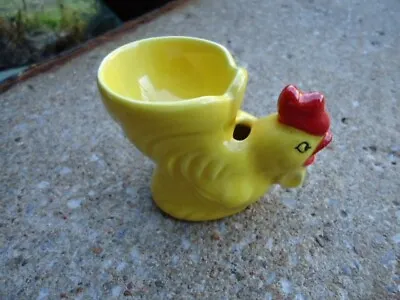 Vintage Goebel W Germany Yellow Figural Chicken Egg Cup • $5.99