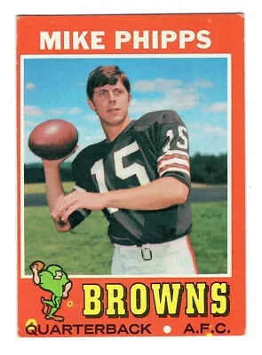 1971 Topps Mike Phipps #131 Cleveland Browns Football Rookie Card RC EX/EXMT • $2.50