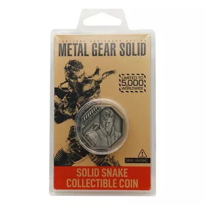 Metal Gear Solid Limited Edition 'Solid Snake' Collectible Coin • £11.99