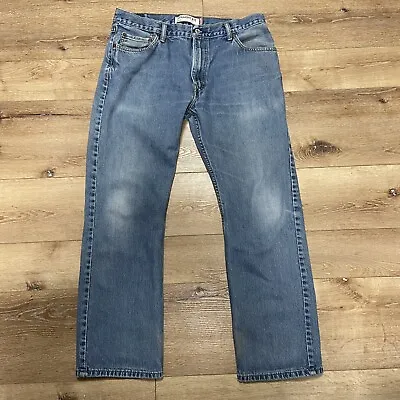 Levis 505 Jeans Mens 36X30 Blue Denim Straight Fit • $14.99