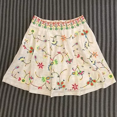 Manish Arora Mid-length Embroidered And Beaded Skirt White Size L • $150