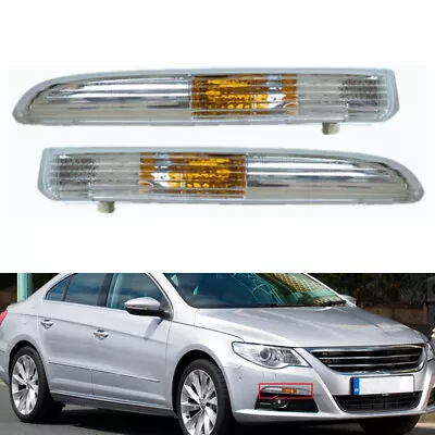 Front Bumper Daytime Running Lamp Turn Signal LH+RH For VW Passat CC 2009-2012 • $31.95