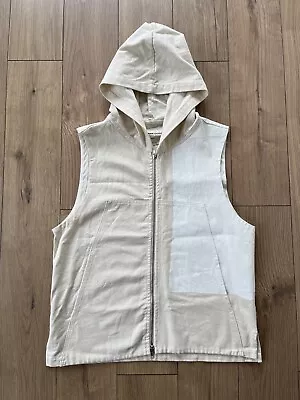 Syngman Cucala Barcelona Avant Garde Raw Cotton Hooded Vest Sz S (oversized) • $40