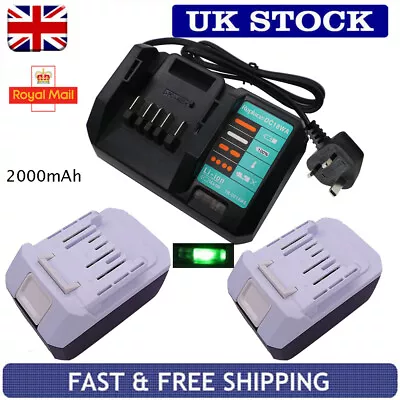 2X Replace Makita Battery 2000mAh BL1820G BL1840G BL1815G BL1813G+Charger DC18WA • £94.90