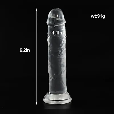 Jelly DILDOS Dong Suction Cup - Multi-types Soft Realistic Veined Women Toy • $10.99