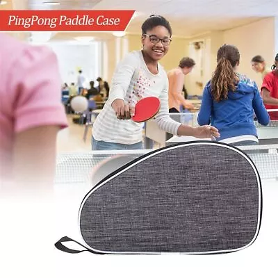 Portable Table Tennis Racket Case Bag For 2 Ping Pong Paddle Bat Table Tennis UK • £5.98