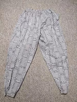 Vintage 80s Baggy Pants Breakers Surf Skate Gym Muscle MC Hammer Parachute 38/40 • $89.99