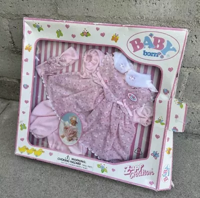 Baby Bor ZAPF Creation Pink Dress With Accessories Baby Clothing Clothes NEW • $31.96