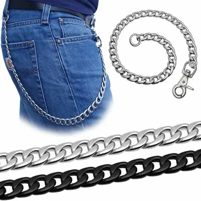 £21.25 • Buy Key Chain Made Of Stainless Steel Pants Chain Biker-Kette Purse Wallet Silver