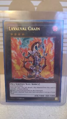 1st Edition + Unlimited Lavalval Chain PGL2-EN044 VLP Premium Gold NM!! • $5