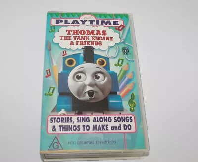 Thomas The Tank Engine & Friends Playtime Stories Sing Along Songs VHS Video • $9.99