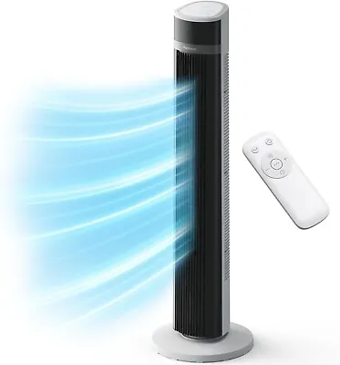 Pro Breeze Tower Fan 40 Inch Bladeless Oscillating Tower Fan - Remote - Quiet • £34.17