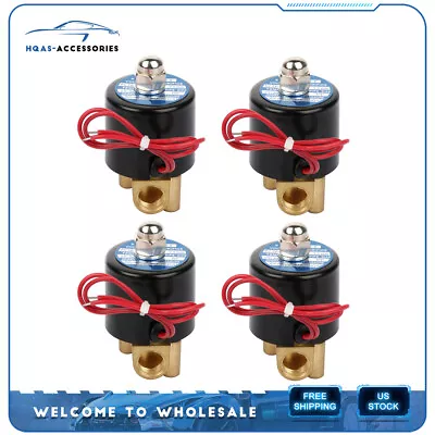 1/4 Npt Air Ride Suspension Valve Brass Electric Solenoid For Train Horn Fast 4 • $41.79