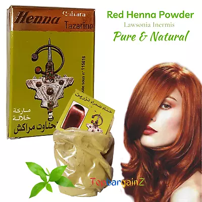 Organic Henna Powder Moroccan 100% Natural Hair Dye Colour Henne Mehndi 100g • £5.79