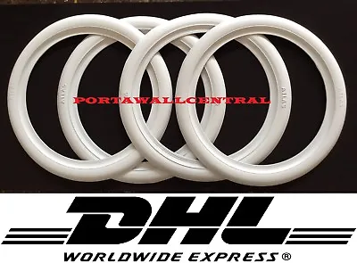 Hot Rod 15  Rim New Rubber White Wall Tire Trims Port-a-wall.set Vw Bug Beetle • $72.68