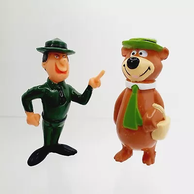 Yogi Bear & Ranger Smith  Pvc Figures 2.5  Artoy Vintage • £11.99