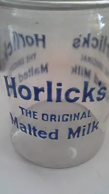 Horlicks Malted Milk Fountain Jar 10 Inch With Lid Nice Condition • $280