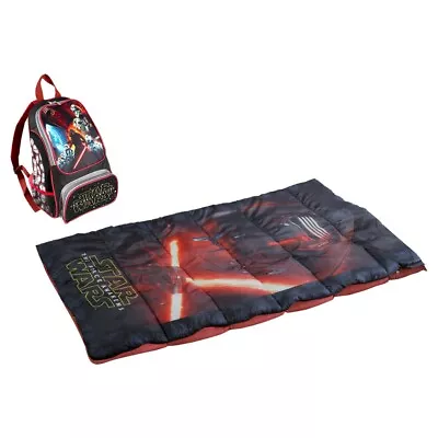 New Disney Lucas Star Wars Backpack Sleeping Bag Set 4+ • $49.02