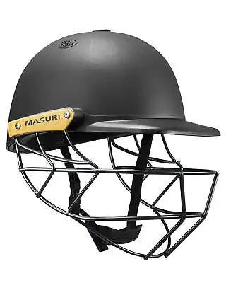 Masuri C Line Stainless Steel Cricket Batting Helmet - Black - Junior • $71.27