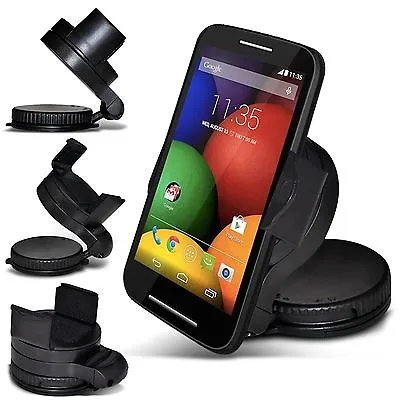 Universal Windscreen Swivel Mini Mount Suction Phone Holder In Car Kit Cradle • £9.95