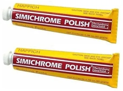 SIMICHROME All Metal Polish 390050 50 Gram Tube 1.76 Oz - 2 Pack • $25.48